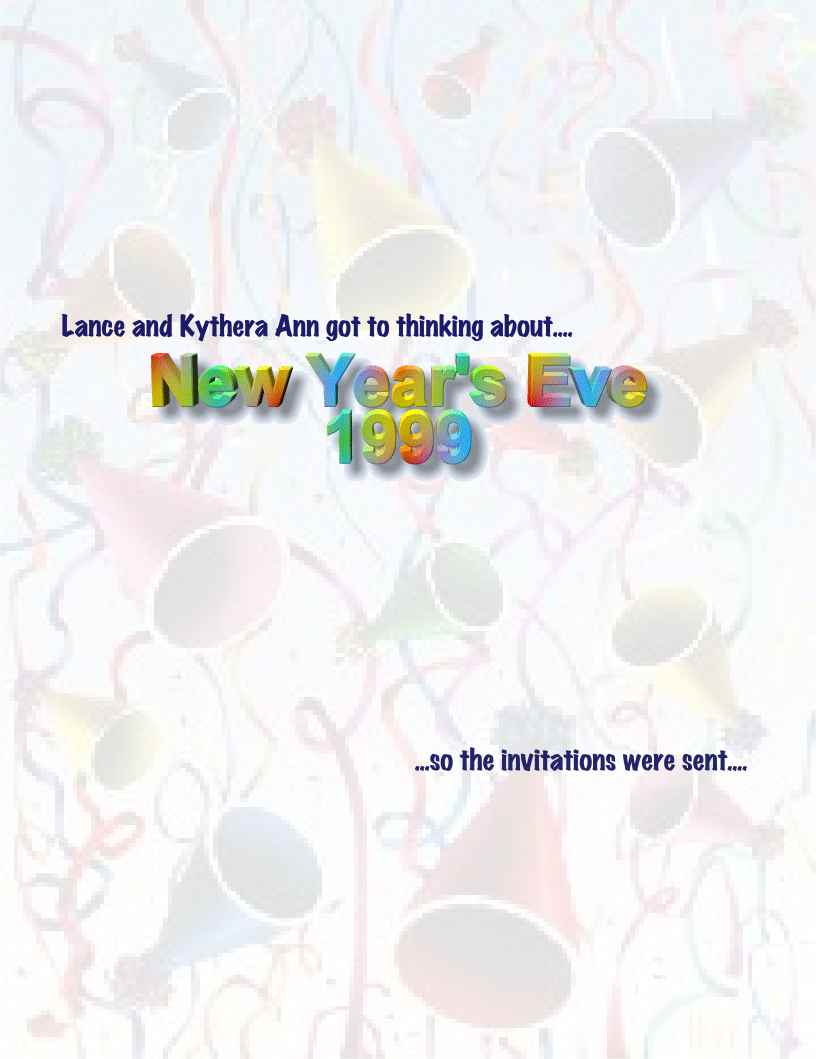 New Years Party title page
